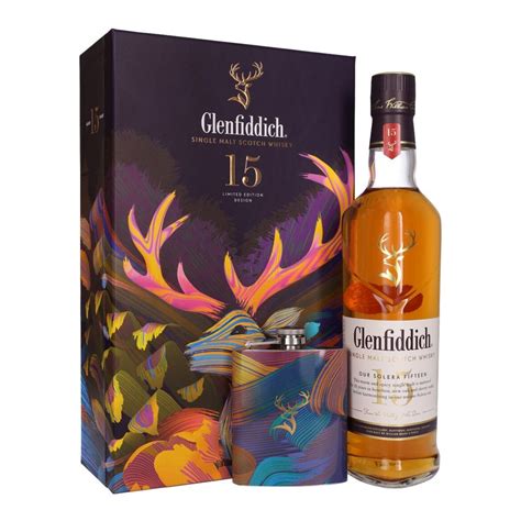 Glenfiddich 15 Year Old Hip Flask Gift Pack Gift Ideas From The