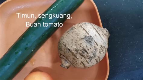 Jelatah Sayur Timun Sengkuang Mudah Youtube