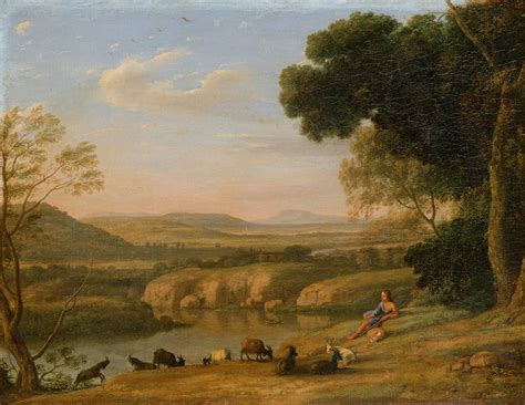 Pastorale Landschaft Von Claude Lorrain Kunstdruck Kaufen