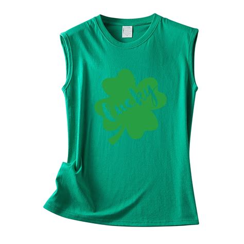 St Patricks Day Funny St Pats Paddy Green Cute Round Neck T Shirt For