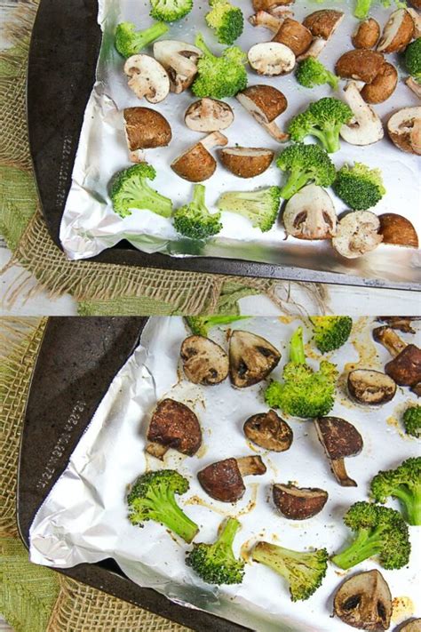 Oven Roasted Mushrooms And Broccoli « Running In A Skirt