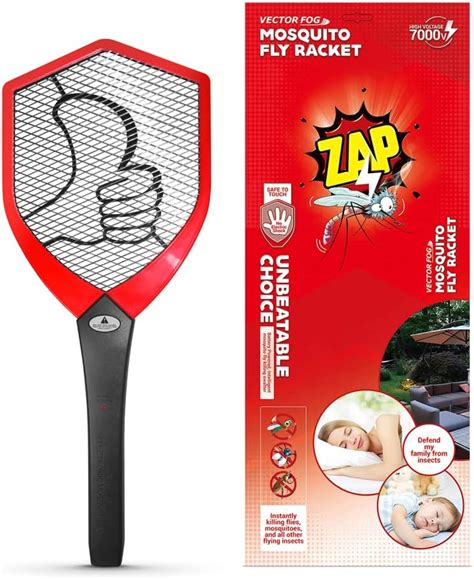 Vectorfog Tw 08 A Electric Mosquito And Fly Racket Electronic Fly Swatter Bug