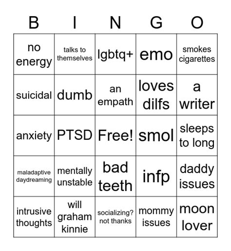 Me Bingo Card