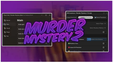 Murder Mystery 2 Script Tbao And Rr Gui Roblox Pc And Mobile