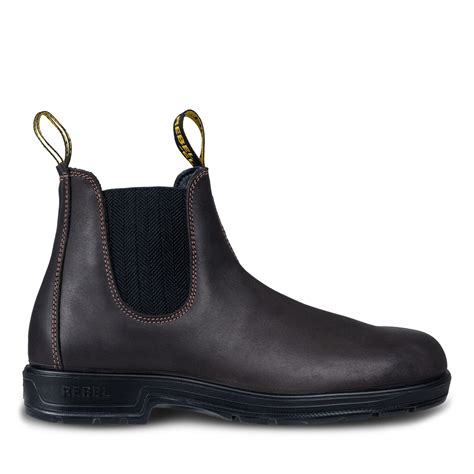 Rebel Urban Retro Classic Chelsea Boot Dark Brown Rebel Safety Gear