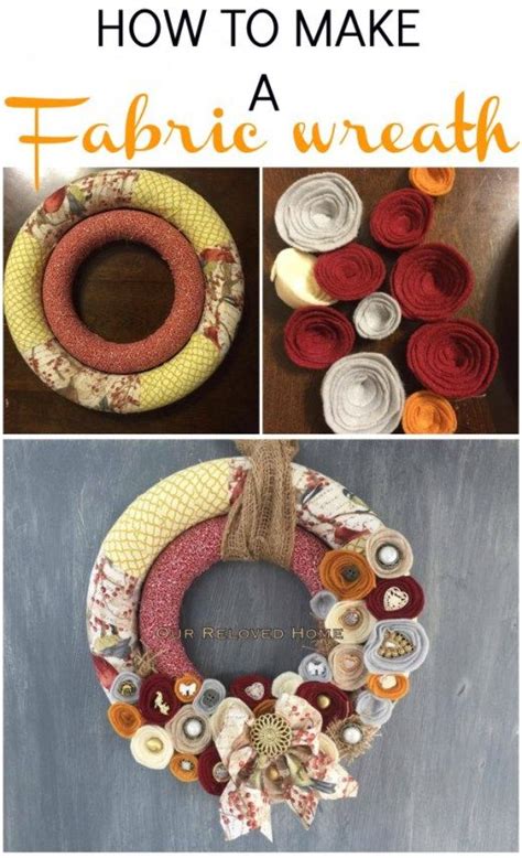 How To Make A Fabric Wreath Creative Wreaths Fabric Wreath