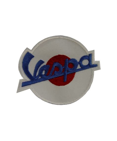 0187 Embroidered Badge Patch Sew On 92mmx76mm Vespa Piaggio