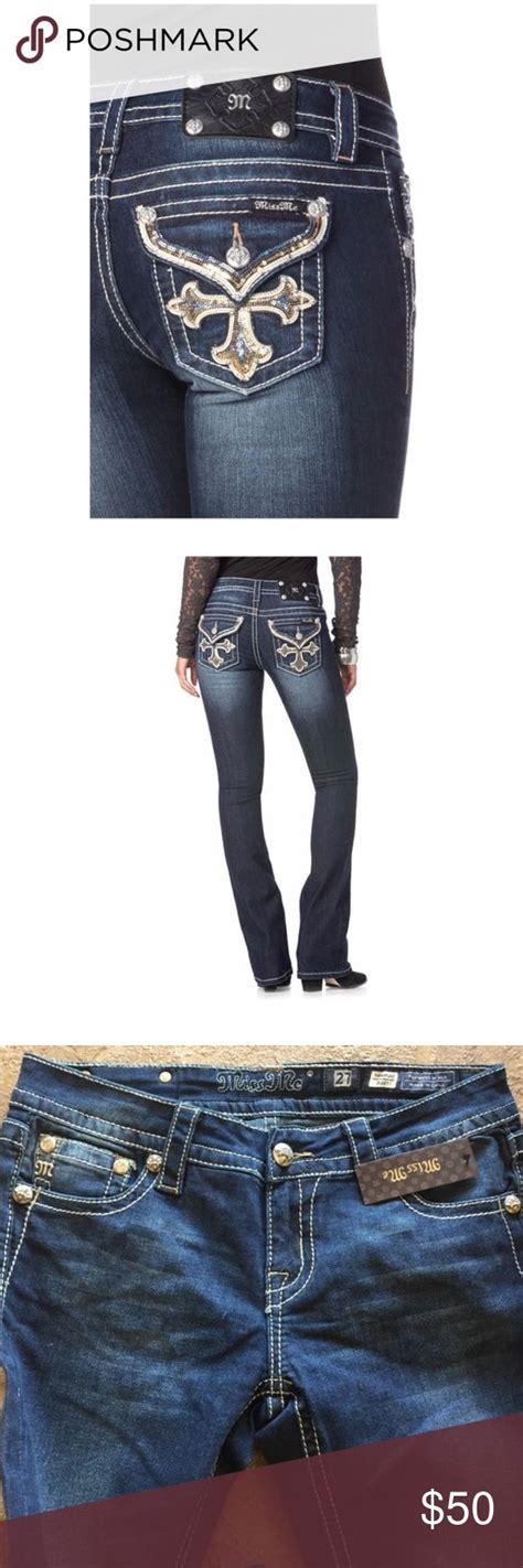 Miss Me Cross Sequin Flap Pocket Bootcut Jeans Nwt Bootcut Jeans Clothes Design Flap Pocket