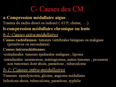 Compressions Medullaires Rappel Anatomique La Moelle Pinire Me