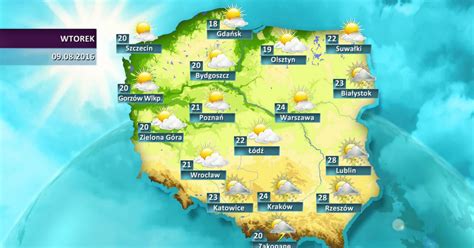 Pogoda na dziś prognoza pogody dla Polski 9 08 Wiadomości