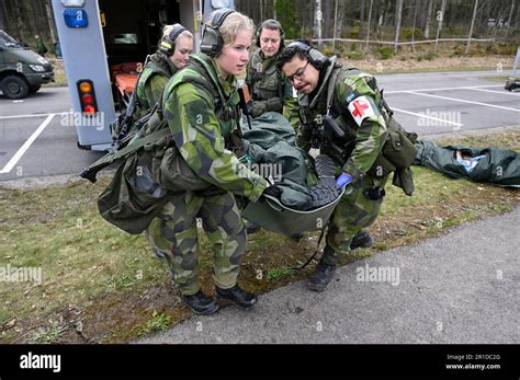 Como Parte Del Ejercicio Militar Aurora 23 Las Fuerzas Armadas Suecas