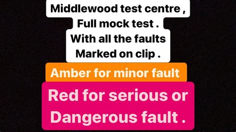 Middlewood Test Centre Sheffield Mock Test With All The Faults