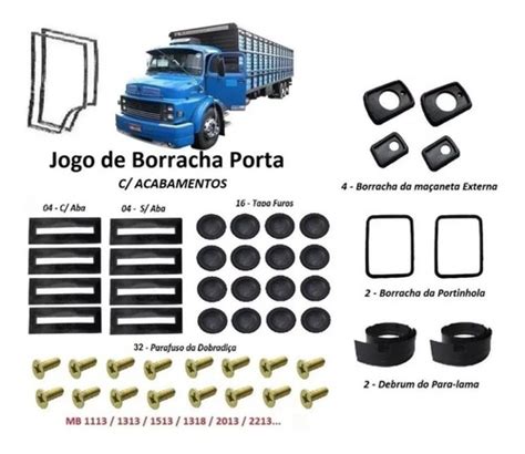 Kit Jogo Borracha Porta Acabamentos Porta Mb Frete Gr Tis