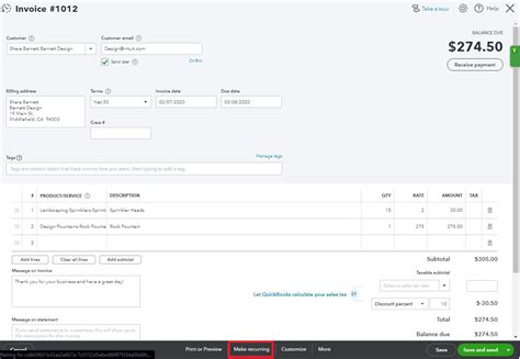 Recurring Template In Quickbooks Online