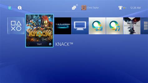 PlayStation 4 menus de l interface en vidéo et images