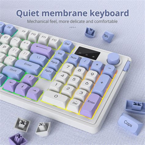 Snapklik Owpkeenthy Wireless Gasket Mounted Membrane Keyboard