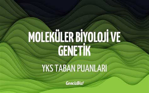 Molek Ler Biyoloji Ve Genetik Taban Puanlar Ve Kontenjanlar