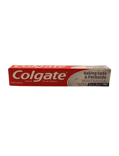 Colgate 2 5 Oz Toothpaste Baking Soda And Peroxide Whitening Brisk Mint Paste