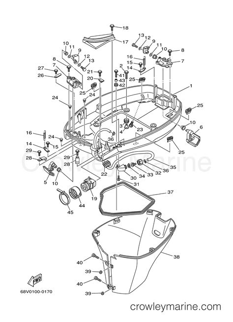 Bottom Cowling Outboard Hp Lf Txry Crowley Marine