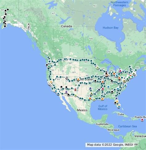 An Interactive Map Of North American Passenger Rail With Completed