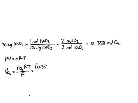 Solved Common Laboratory Preparation For Oz Gas Involves The Thermal Decomposition Of Potassium