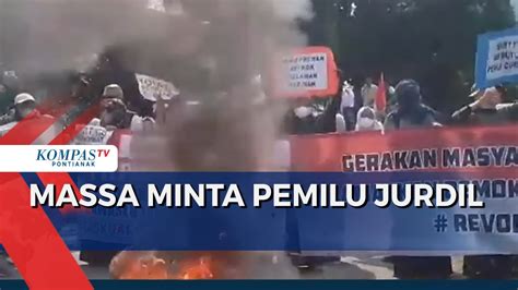 Massa Tuntut KPU Bawaslu Usut Dugaan Kecurangan Pemilu YouTube