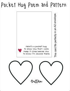 DIY Pocket Hug Poem and Fabric Heart - Laura Kelly's Inklings