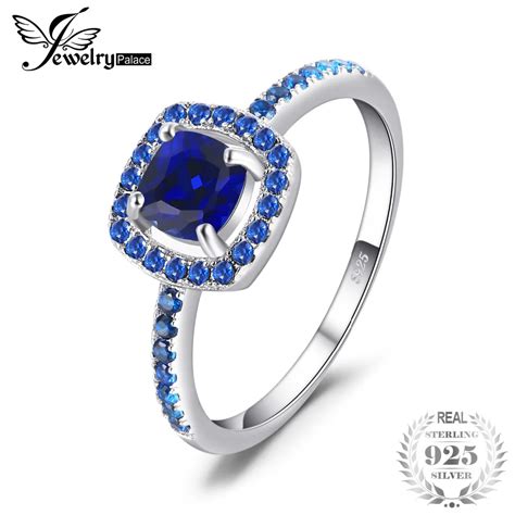 Jewelrypalace Fashion 2ct Square Created Sapphires Blue Spinels