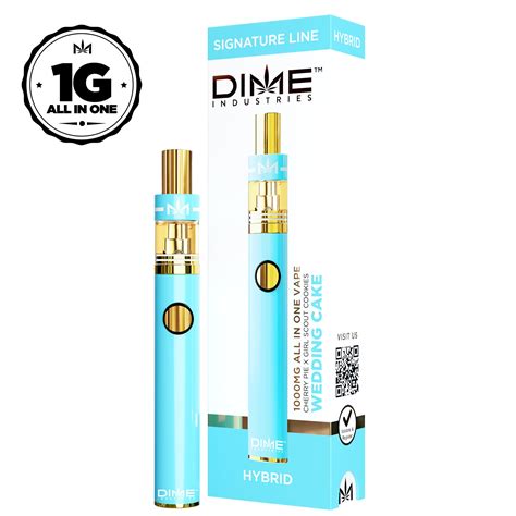 1g Thc Disposable Vape Wedding Cake By Dime Industries Hybrid 9166