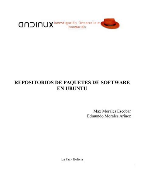 Pdf Generaci N De Repositorios De Paquetes De Software En Ubuntu