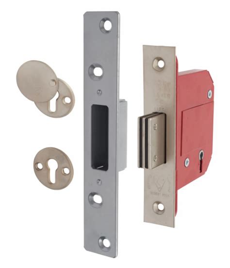 Era Fortress Bs3621 2007 5 Lever Sashlock 79mm Case 56mm Backset Satin Chrome Veneered Doors