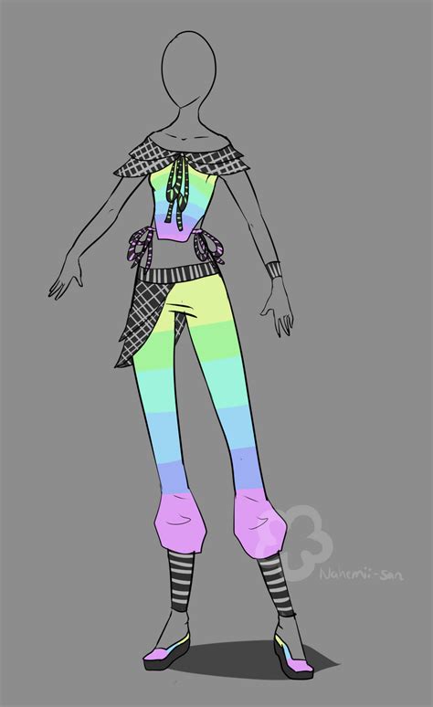 Colorful Outfit Adopt Sold By Nahemii San On Deviantart