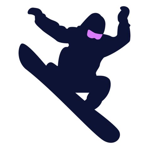 Design Png E Svg De Silhueta De Truque De Snowboard Para Camisetas