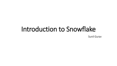 Snowflake SnowPro Certification Exam Cheat Sheet