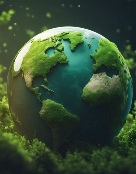 Premium Photo Earth Day Concept Illustration Of The Green Planet