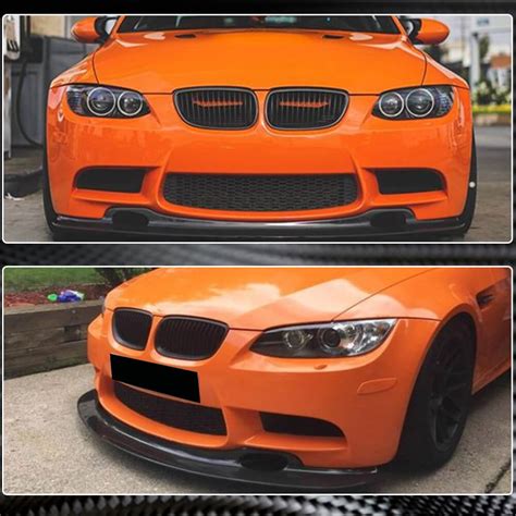 Bmw E90 E92 E93 M3 Gt4 Carbon Fiber Front Bumper Lip Spoiler Splitter Ahacarbon