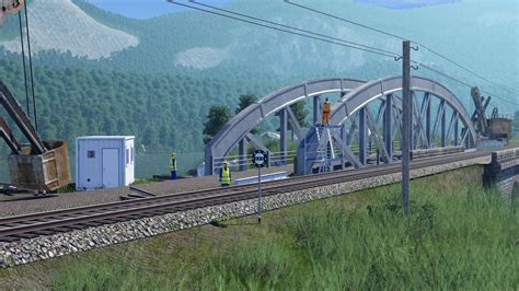 Errichtung einer neuen Brücke Transport Fever Community