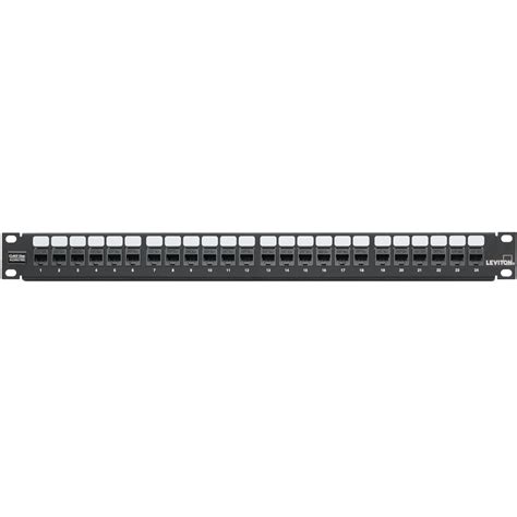 Leviton 5g270 U24 Cat 5e Flat Quickport Patch Panel 24 Port 1ru Southern Electronics