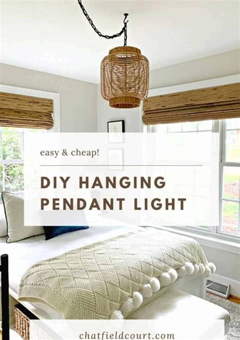 How to Make a DIY Hanging Light – Chatfield Court