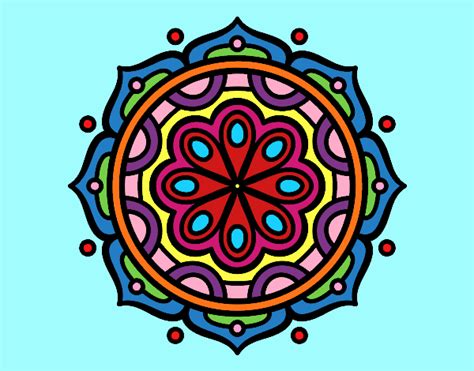 Dibujo De Mandala Para Meditar Pintado Por En Dibujos Net El D A