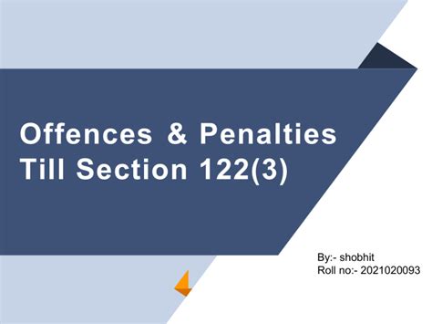 Offences And Penalties Under Cgst Act Section 1223
