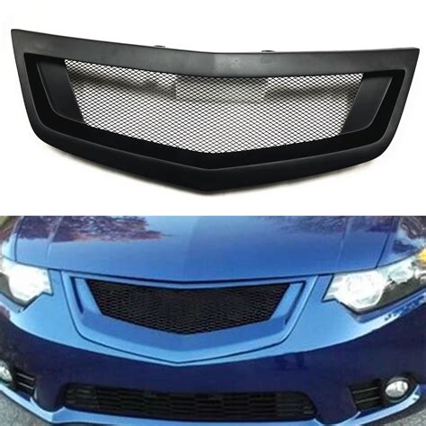 Front Grille For Acura Tsx Honda Accord Euro R 2011 2014 Fiberglasscarbon Fiber Car Upper Bumper