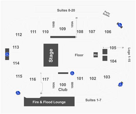 K Rock Centre Seating Chart Hd Png Download Kindpng