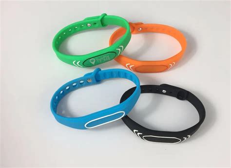 Adjustable Passive Rfid Wristband Silicone Rfid Wristband Bracelet Nfc