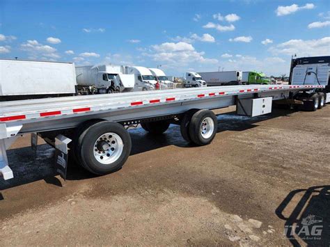 2019 Benson 53x102 Flatbed Trailer All Aluminum Aluminum Floor Rear