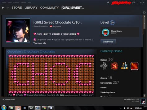 Steam Bio Template