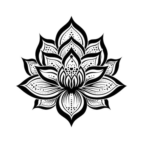 Premium Vector Lotus Mandala Design Vector Illustration In White Background