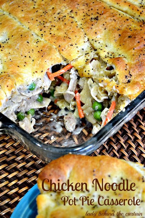 Chicken Noodle Pot Pie Casserole