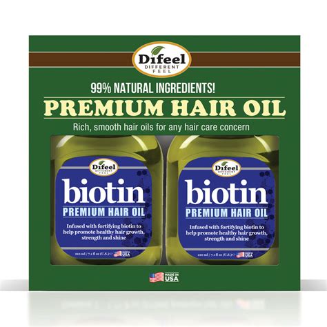 Difeel Biotin Premium Hair Oil 71 Oz 2 Pack T Set Difeel Find Your Natural Beauty