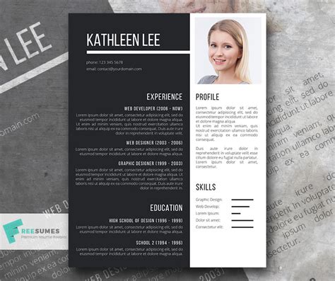 Impactful A Modern Resume Template Freesumes